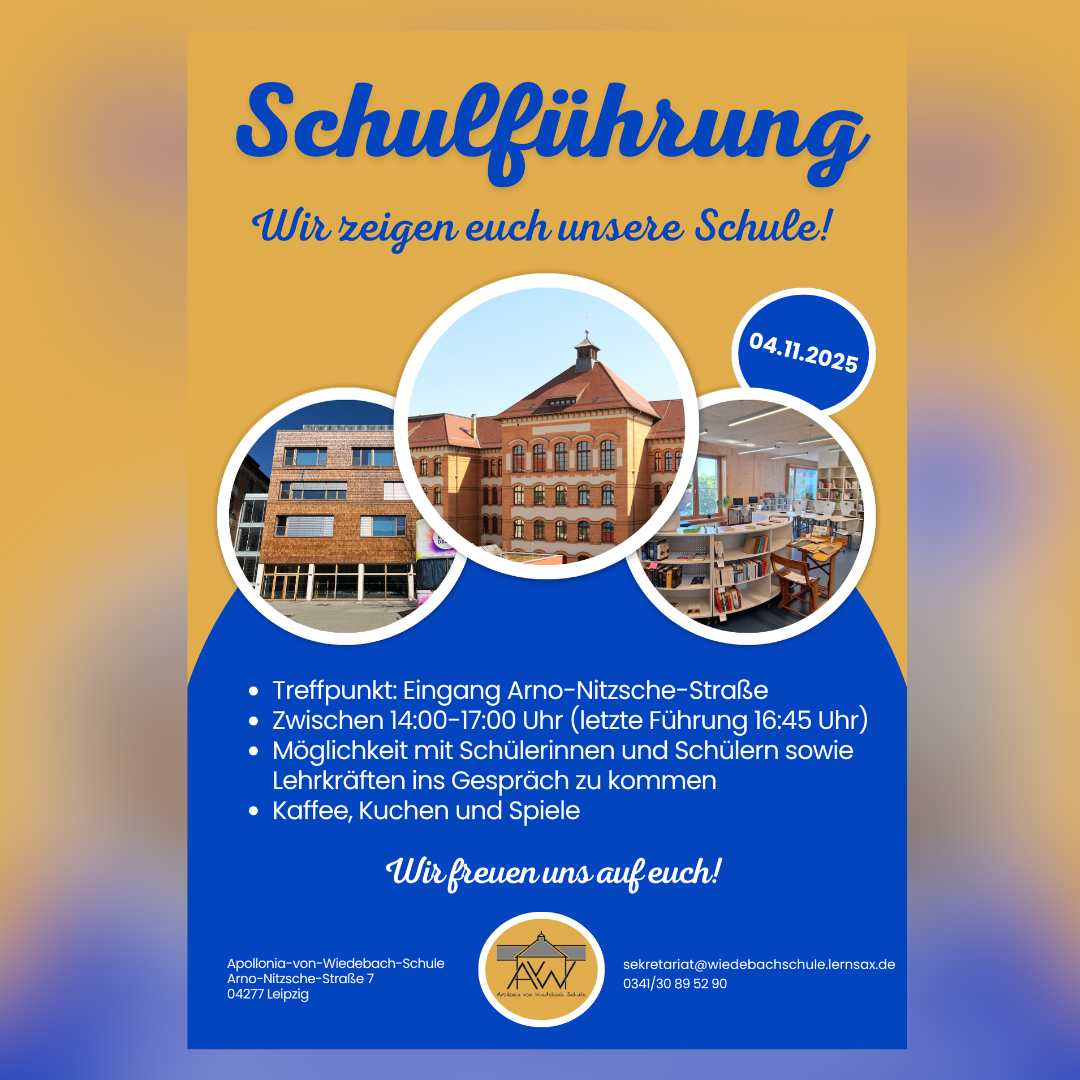 Einladung zur Schulführung